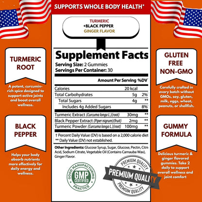 ALEXIR™ Turmeric, Black Pepper & Ginger Gummies